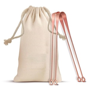 Raspador de Lengua de Cobre, Herramienta de Cuidado Bucal de Metal Pulido, Estilo Antiguo, Limpiador de Lengua Reutilizable para Aliviar el Mal Aliento - Product Image 6