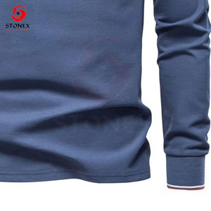 Chemise à manches longues en tricot pour homme, coupe classique, respirante, écologique, décontractée, à col, pour le bureau et les affaires - Product Image 4