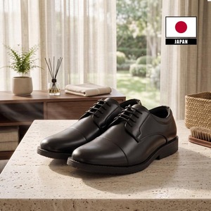 รองเท้าเดรสผู้ชาย ARUKOKA รุ่น Comfortable 9E ทรงกว้างพิเศษ หนังวีแกนกันยับ พื้นรองเท้า EVA ระบายอากาศ น้ำหนักเบา - Product Image 1