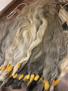 2024 vendita calda 100% vietnamita extension capelli umani bella grezza stile onda grezza di alta qualità fornitura di massa da donna doppia trama