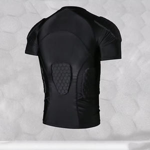 Camiseta de Compresión de Alta Calidad con Relleno Protector, Camiseta Deportiva Acolchada para Entrenamiento - Product Image 6