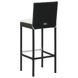 Set of 4 <b>Black</b> <b>Bar</b> <b>Stools</b> - Product Image 6