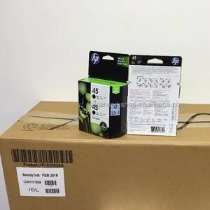 ตลับหมึกแท้ HP รุ่น 45 แพ็คคู่ สีดำ CC625AA สำหรับบรรจุภัณฑ์แบบเต็มสำหรับการบรรจุภัณฑ์แบบจำนวนมาก - Product Image 1