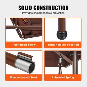 Fauteuil balançoire d'extérieur 3 places avec auvent réglable, coussin épais amovible, balançoire de véranda convertible avec caractéristiques durables - Product Image 6