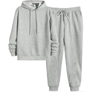 Comfortable <b>Winter</b> Hooded Casual Men Tracksuit Solid 2 1 Design Quick Dry Lightweight Breathable Fabric <b>Running</b> Fitness Training - Product Image 1