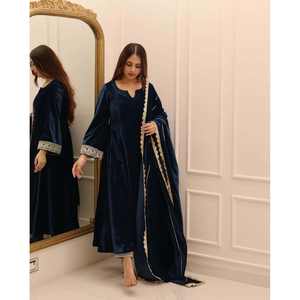 Vestidos de noche de diseñador Vestido de fiesta con colgante y ropa formal elegante Dupatta - Product Image 2