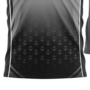 Custom Sublimated Unisex <b>Soccer</b> Jersey Black Gray Gradient Crew Neck Short Sleeve Moisture Wicking Regular Fit All Seasons Color - Product Image 4
