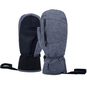 OEM Custom Logo Men's Winter Ski <b>Gloves</b> Self Heating Waterproof Warm Snowboarding Snow Touch Screen Compatible Hook Loop Ski - Product Image 2