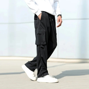 New Arrival Canvas <b>Trouser</b> Sweatpants <b>Elastic</b> <b>Waist</b> Drawstring Multiple Pockets Casual Streetwear Waterproof Sweatpants <b>Trouser</b> - Product Image 4