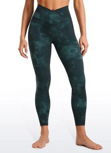 Leggings de yoga pour filles de haute qualité, taille haute, effet tie-dye croisé en V, pour le fitness, le sport et l'entraînement, avec effet push-up, respirants, vente en gros - Product Image 2