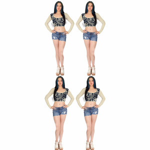 Unique Design Plus Size Women <b>Crop</b> <b>Top</b> T-Shirts Wholesale Women <b>Crop</b> <b>Top</b> T-Shirts Sustainable Women <b>Crop</b> <b>Top</b> T-Shirts - Product Image 6