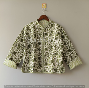 Cotton Handmade Reversible <b>Light</b> <b>Weight</b> Quilted Short <b>Jacket</b>,WomenWear New Style Coat - Product Image 6