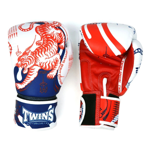 ถุงมือชกมวยคู่แฝดสีตามสั่ง คุณภาพดีที่สุด หนังแท้ น้ำหนักเบา กันน้ำ แบบผูกเชือก สำหรับฝึกซ้อมและแข่งขัน MMA มวยไทย - Product Image 1