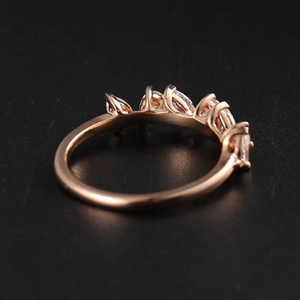 CONCEPTION 925 <b>Silver</b> Rose Glod 1ct D Color Vvs1 <b>Eternity</b> Moissanite <b>Ring</b> Women Moissanite Wedding <b>Ring</b> For Womens - Product Image 3