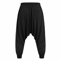 Pantalon de jogging ample pour homme, couleur personnalisable, entrejambe bas, 100% coton, écologique, respirant, infroissable, délavé à l'acide