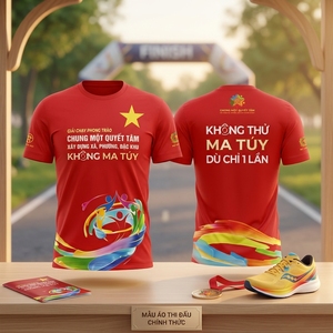 เสื้อวิ่งออกกำลังกายสำหรับกิจกรรมกลางแจ้ง เสื้อยืดกีฬาวิ่ง ผ้าเนื้อดีสำหรับกิจกรรมทีม - Product Image 1