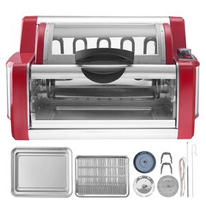 Forno Elettrico da Banco in Acciaio Inossidabile con Girarrosto per Pollo, Macchina per Grigliare Shawarma e Gyro - Product Image 1