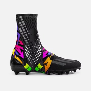 American Football Cleat Covers Performance Spats for American Football Touch Rugby and Sports Accessories Sublimated Cleat Cover - Product Image 2