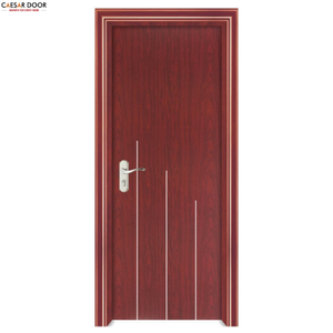 Puertas Interiores Modernas de Acero con Apertura Lateral para Hogar u Oficina, Resistentes a la Humedad y al Calor, Panel WPC con Chapa de Madera para Sala de Estar - Product Image 1