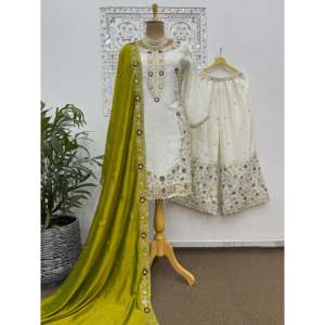 Ensemble haut et bas pour femme avec Dupatta pour fête - Product Image 6