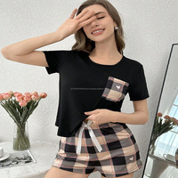 Ensemble décontracté d'été pour femme : débardeur et short respirants, vêtements de plage et de nuit, en coton déchiré, tendance
