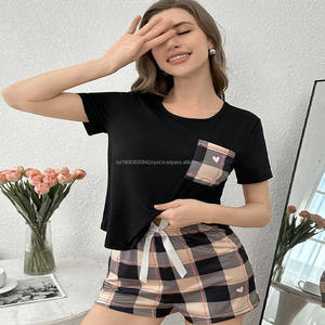 Conjunto de Ropa de Playa y Dormir para Mujer, Verano, Informal, Transpirable, Camiseta sin Mangas y Pantalones Cortos, Conjunto de Ropa de Mujer a la Moda, de Algodón, con Detalles Desgarrados - Product Image 2