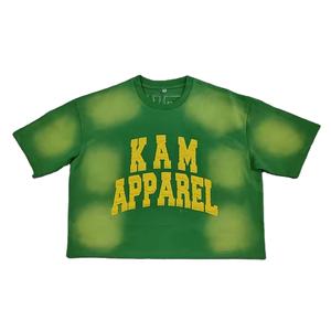 T-shirt Homme Tendance 2025 Personnalisé 100% Coton Épais Style Vintage Broderies Effet Vieilli Patchs Délavé à l'Acide Anti-UV Séchage Rapide - Product Image 5