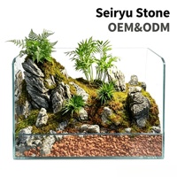 Pierre de roche Seiryu Dragon naturelle irrégulière, compatible OEM, pour aménagement paysager d'aquarium et décoration de bassin à poissons