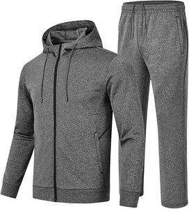 Bulk Plain Unisex Hooded Sweatsuit Custom <b>Embroidery</b> Jogging Suit Sweatsuit Two Piece <b>Set</b> - Product Image 4