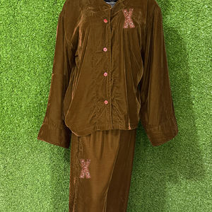 Lencería Sexy Bordada 100% Algodón, Talla Grande, Conjunto de Pijama de Dos Piezas para Mujer, Ropa de Dormir Linda - Product Image 4