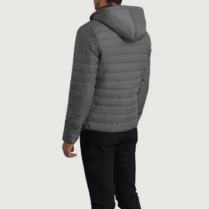 Veste d'extérieur pour homme à manches longues, dernière arrivée OEM, tissu respirant, col montant, fermeture éclair intégrale, veste matelassée pour l'hiver. - Product Image 2