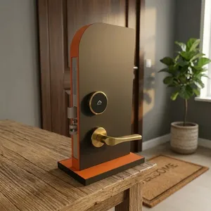 Cerradura Inteligente RFID para Puerta de Hotel de Acero Inoxidable TESX Industries con Acabado Dorado, Sistema de Control de Acceso con Tarjeta Electrónica - Product Image 2
