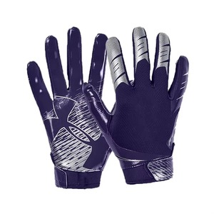 Custom Youth American Football Receiver Gloves Breathable Grip Gloves for Training & <b>Games</b> - Product Image 1