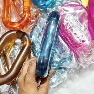 งานศิลปะตกแต่งผนังแบบโซ่เชื่อมต่อทำจากเรซิ่นอะคริลิกทันสมัยสำหรับตกแต่งบ้านและห้องนั่งเล่นอย่างมีสไตล์ มีทุกสีให้เลือก - Product Image 6