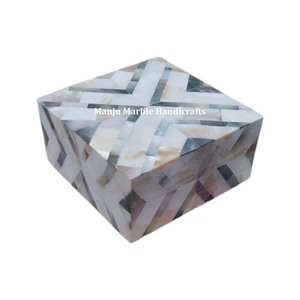Nouveau meilleur produit d'arrivée fait à la main boîtes en MDF nacre avec forme rectangulaire polie à la main pour article de cadeau de bijoux - Product Image 2