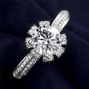 Icedout Diamond <b>Ring</b> Moissanite Diamond Sterling Silver Hip Hop Unisex <b>Ring</b> Unique Shape Stone Smooth Finish <b>Ring</b> - Product Image 2