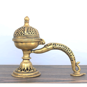 Quemadores de Incienso de Latón de Primera Calidad - Incienso Indio Tradicional, Espiritual, Religioso y Ecológico para Meditación y Oración en el Hogar - Product Image 1