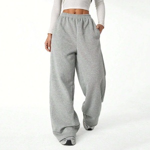 Pantalones Deportivos de Tela Gruesa para Mujer, Pantalones Anchos de Invierno para Hacer Ejercicio, Pantalones Holgados para Correr, Pantalones Deportivos Cálidos - Product Image 1