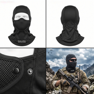 MALUZA INDUSTRIES – Vente en gros usine – Cagoule polaire coupe-vent intégrale – Masque thermique d'hiver – Protection pour le cyclisme et les sports - Product Image 4