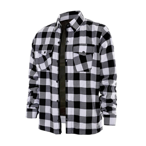 เสื้อเชิ้ตผ้าแฟลนเนลผู้ชาย OEM/OEM พิมพ์ลายปักโลโก้ตามสั่ง ไซส์ใหญ่ ผ้าฝ้าย 100% แขนยาว สำหรับผู้ชาย - Product Image 3