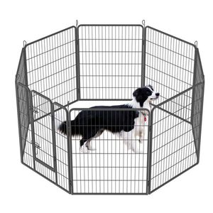 40\" Heavy Duty Outdoor Dog Playpen with 8 Panels and Doors Temporary Pet Fence for Play & Exercise - Product Image 5