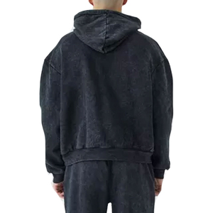 Conjunto de Sudadera con Capucha y Pantalones Deportivos para Hombre, Estilo Acid Wash, Ropa Deportiva Urbana, Proveedor OEM con Tallas y Logotipo Personalizados - Product Image 6
