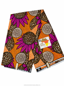 Wholesale African Ankara Wax Fabric Printed Textile for Dresses Clothing Garments Sewing Fashion and DIY - Product Image 1