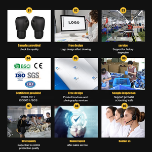 Guantes de Boxeo Profesionales Personalizados de Cuero con Cordones para Entrenamiento y Sparring, con Absorción de Humedad, Unisex - Product Image 6