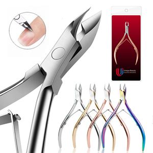 Cortacutículas Profesional de Acero Inoxidable con Hoja Curva de 10 cm y Color Degradado, Herramienta de Pedicura para Eliminar Piel Muerta de los Dedos - Product Image 2