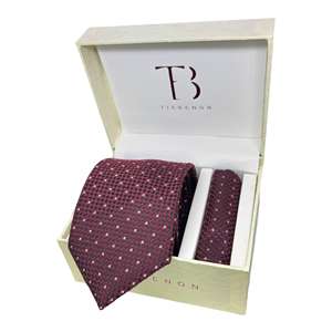 Cravate classique élégante en laine à pois pour une tenue sophistiquée - Product Image 6