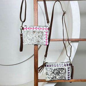 Sac à main en cuir à carreaux miniature pour femme avec bracelet, sac à main en cuir de vache véritable de haute qualité, sac à bandoulière - Product Image 4