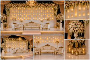 Buy Traditional Rajasthani Jharokha <b>Frame</b> For <b>Wedding</b> Stage Elegant White Theme Jharokha Backdrop Panel For <b>Wedding</b> - Product Image 6
