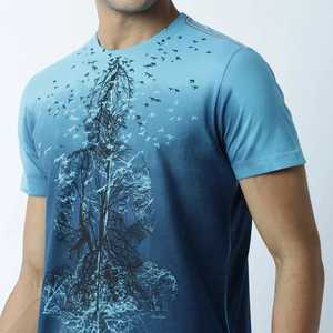 Service OEM T-shirt Homme 100% Coton/Polyester Tissu Personnalisé Impression par Sublimation T-shirt Homme Extérieur Nouvelle Mode 2026 - Product Image 3