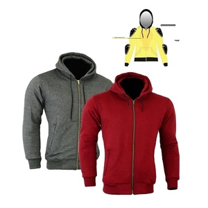 Moto Moto Protection CE Fabriqué avec Doublure Polaire à Capuche Meilleur Design Polaire à Capuche Doublure Biker - Product Image 6